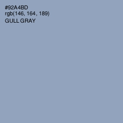 #92A4BD - Gull Gray Color Image