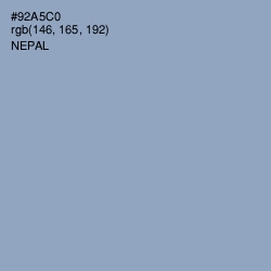 #92A5C0 - Nepal Color Image