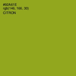 #92A61E - Citron Color Image