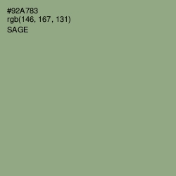 #92A783 - Sage Color Image
