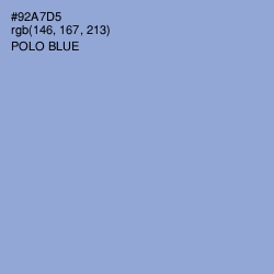 #92A7D5 - Polo Blue Color Image