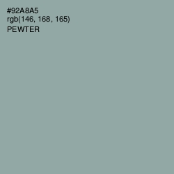 #92A8A5 - Pewter Color Image