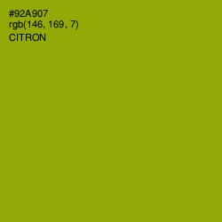 #92A907 - Citron Color Image