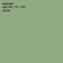 #92AA81 - Sage Color Image
