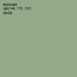 #92AA89 - Sage Color Image