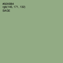 #92AB84 - Sage Color Image