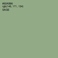 #92AB86 - Sage Color Image