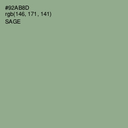 #92AB8D - Sage Color Image