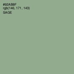 #92AB8F - Sage Color Image