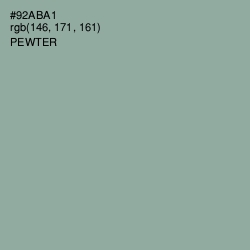 #92ABA1 - Pewter Color Image