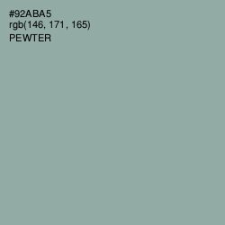 #92ABA5 - Pewter Color Image