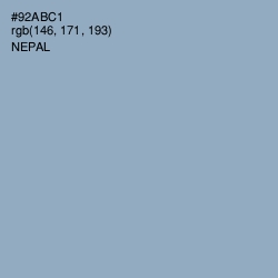 #92ABC1 - Nepal Color Image