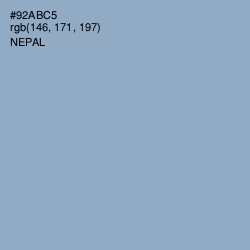 #92ABC5 - Nepal Color Image