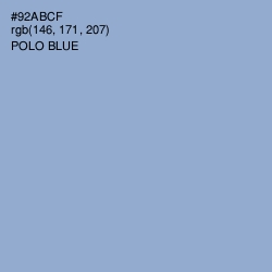 #92ABCF - Polo Blue Color Image
