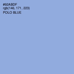 #92ABDF - Polo Blue Color Image
