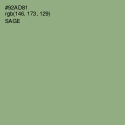 #92AD81 - Sage Color Image