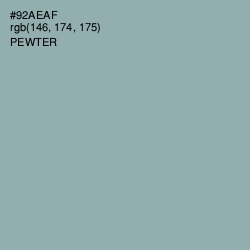 #92AEAF - Pewter Color Image