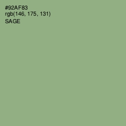 #92AF83 - Sage Color Image