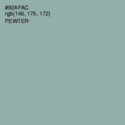#92AFAC - Pewter Color Image