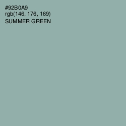 #92B0A9 - Summer Green Color Image