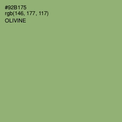 #92B175 - Olivine Color Image