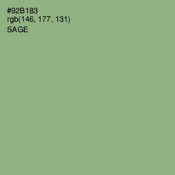 #92B183 - Sage Color Image