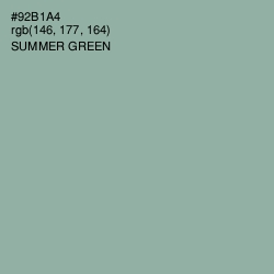 #92B1A4 - Summer Green Color Image