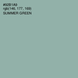 #92B1A9 - Summer Green Color Image