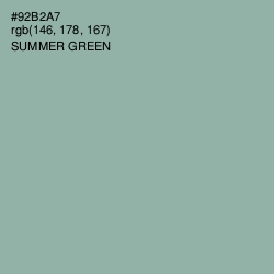 #92B2A7 - Summer Green Color Image