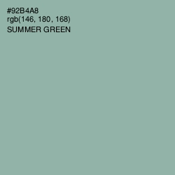 #92B4A8 - Summer Green Color Image