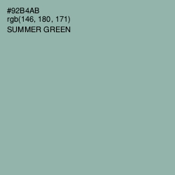 #92B4AB - Summer Green Color Image