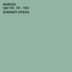 #92B5A3 - Summer Green Color Image