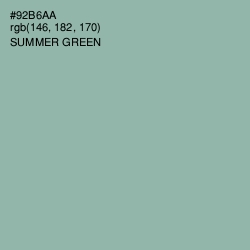 #92B6AA - Summer Green Color Image