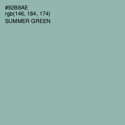 #92B8AE - Summer Green Color Image