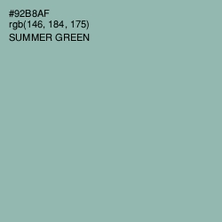 #92B8AF - Summer Green Color Image