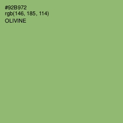 #92B972 - Olivine Color Image