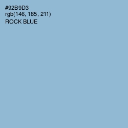 #92B9D3 - Rock Blue Color Image