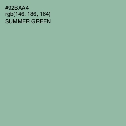 #92BAA4 - Summer Green Color Image