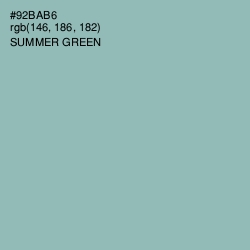 #92BAB6 - Summer Green Color Image