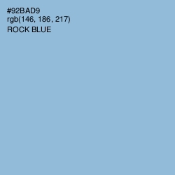 #92BAD9 - Rock Blue Color Image