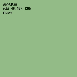 #92BB88 - Envy Color Image