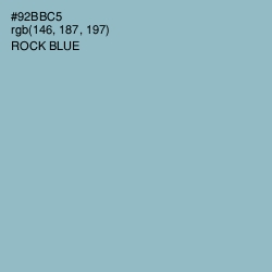 #92BBC5 - Rock Blue Color Image