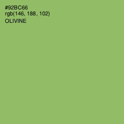 #92BC66 - Olivine Color Image