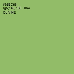 #92BC68 - Olivine Color Image