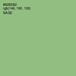 #92BE82 - Sage Color Image