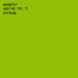 #92BF07 - Citron Color Image