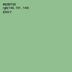 #92BF90 - Envy Color Image