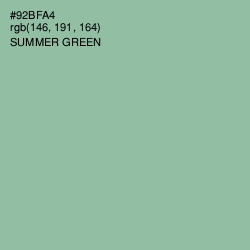 #92BFA4 - Summer Green Color Image