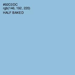 #92C0DC - Half Baked Color Image