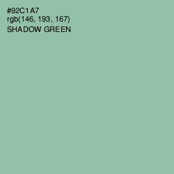 #92C1A7 - Shadow Green Color Image